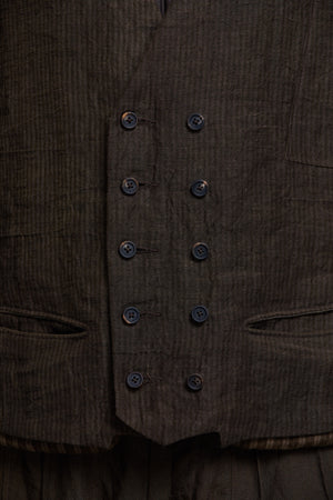 Patchwork Double Breasted Waistcoat