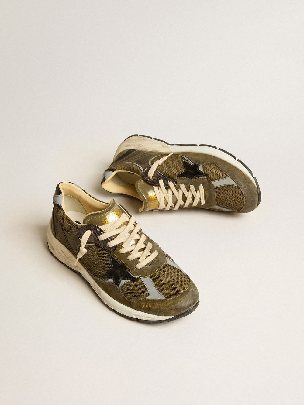 Man Dad Star Suede and Mesh w/ Black Leather Star and Heel Tab