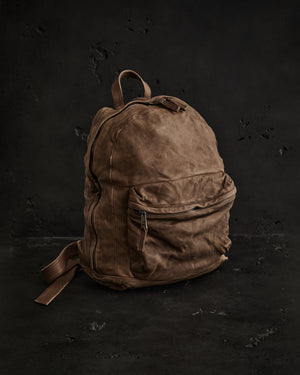 Backpack Brushed Leather Taupe
