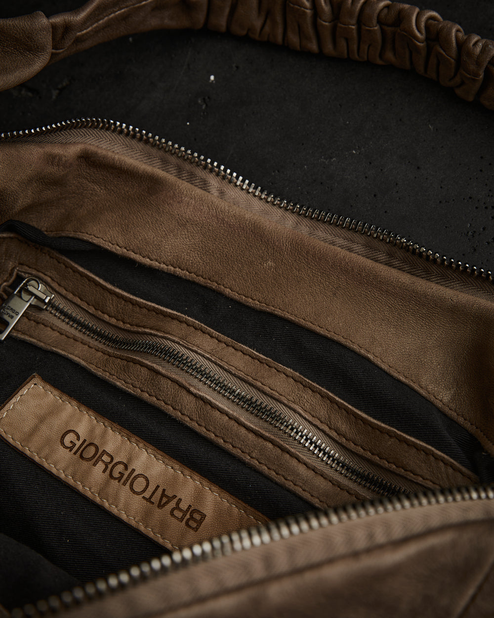 Leather Shoulder Bag Fango