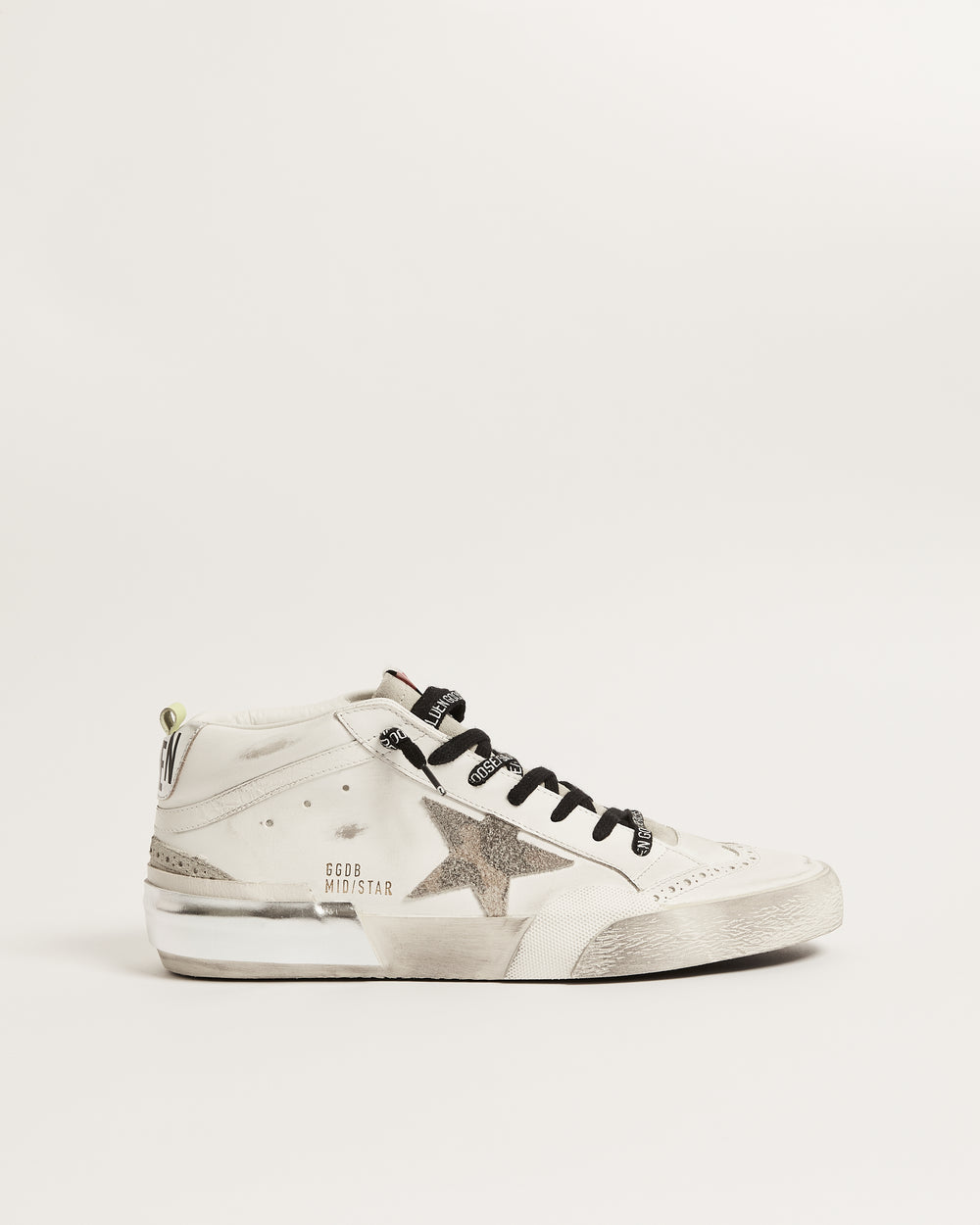 Mid Star in Leather w/ Camouflage Green Heel Tab and Suede Star