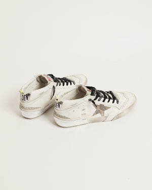 Mid Star in Leather w/ Camouflage Green Heel Tab and Suede Star