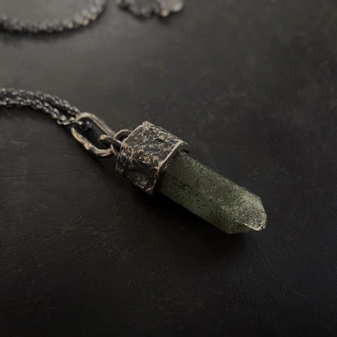 Unique Crystal Necklace w/ Aventurine