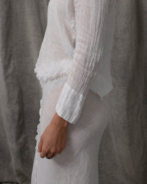 Sofia Blouse Linen White