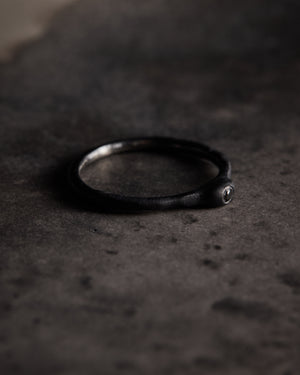 Komati Ring Black Oxidised Silver