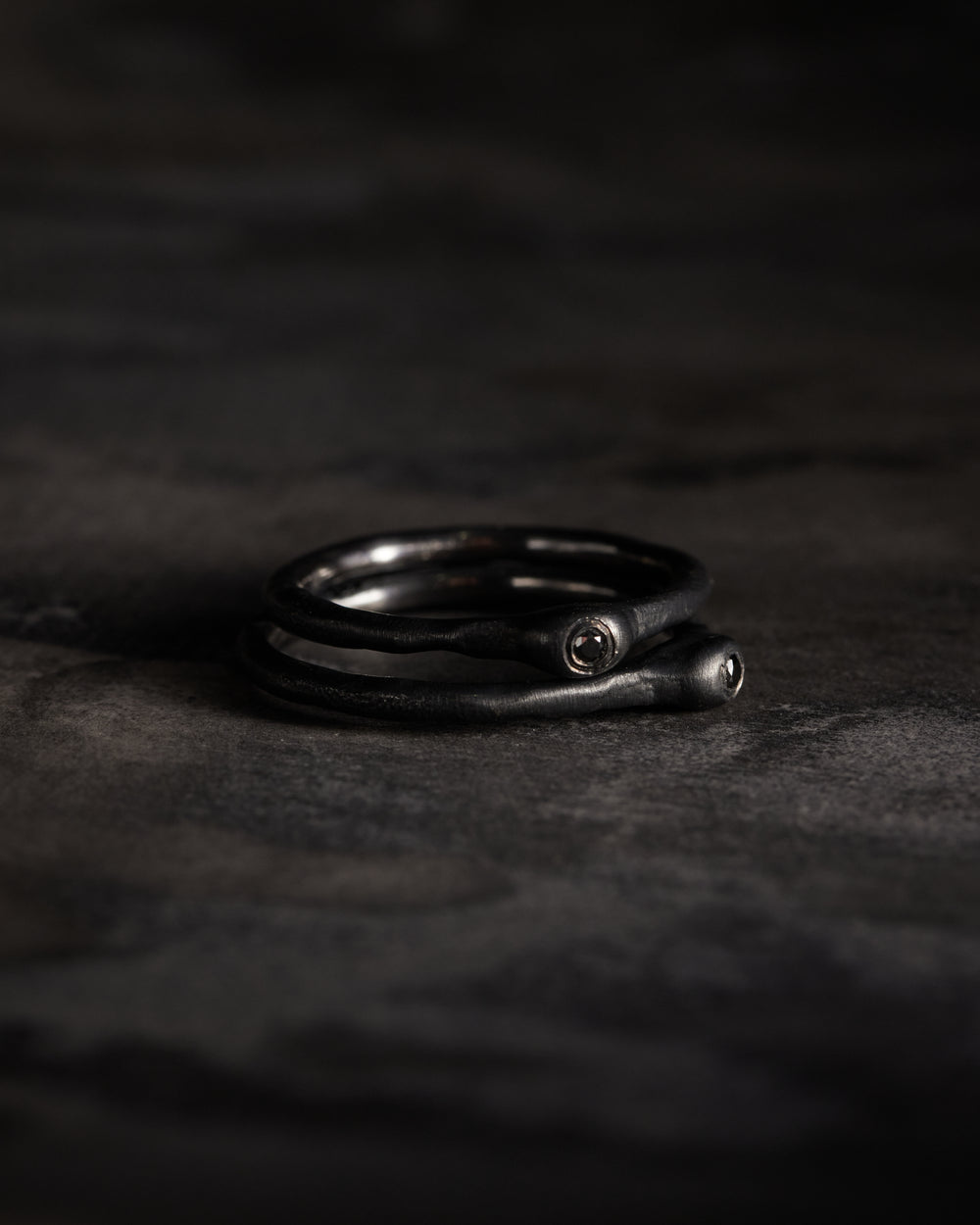 Komati Ring Black Oxidised Silver