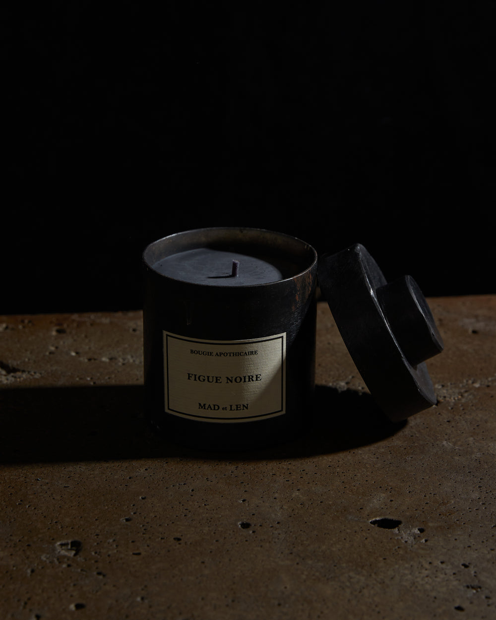 Round Candle Figue Noire