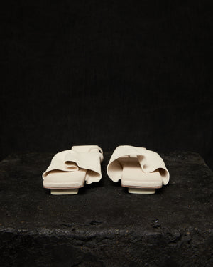 Square Slippers Off White