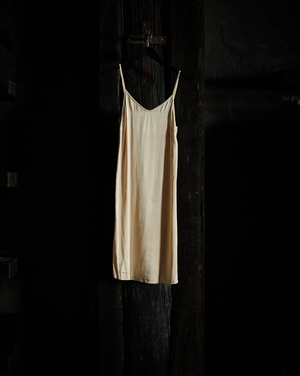 Short Silk Slip Dress - Gold