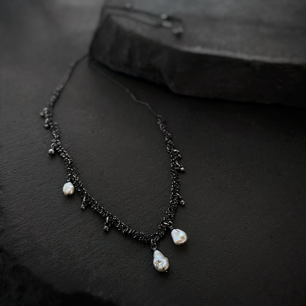 Divinity Necklace with Pearls