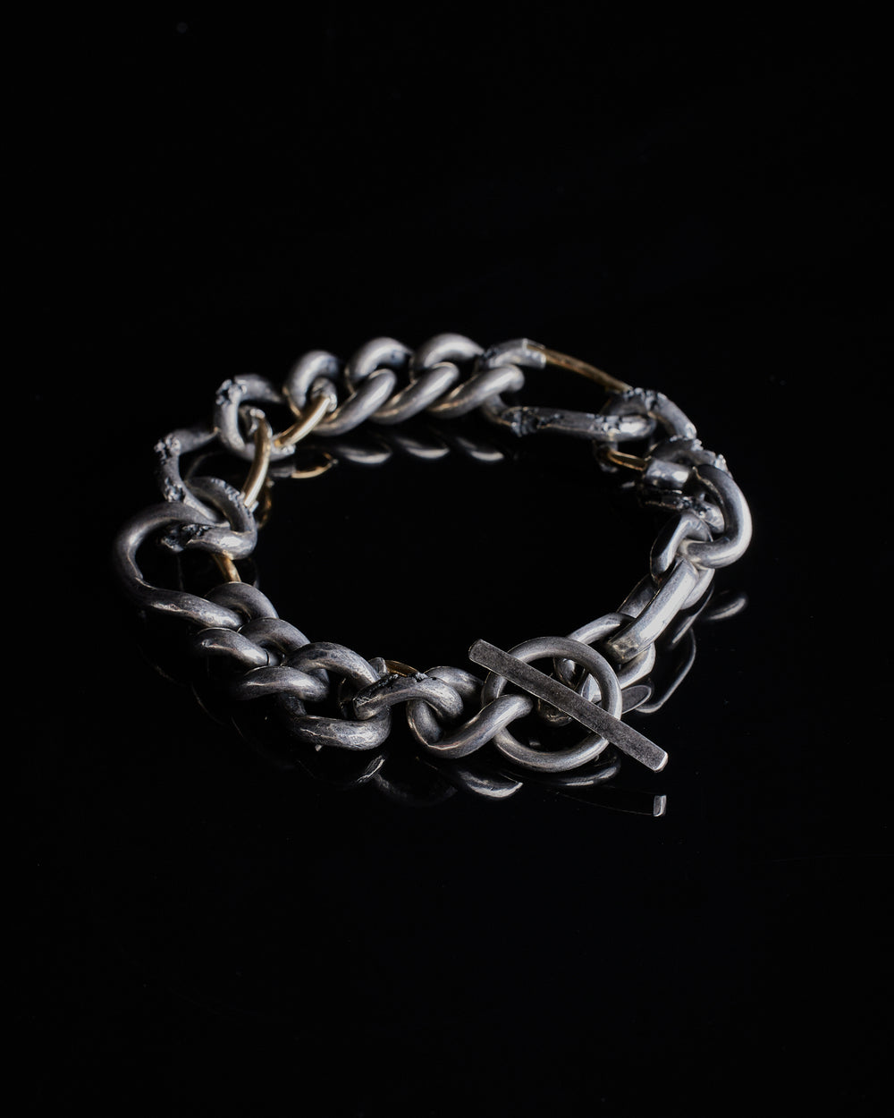 Gold Constructed Chain Bracelet