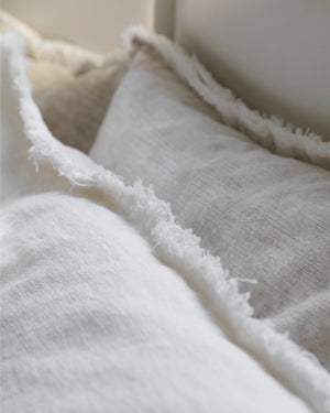 005 Raw Washed Hemp Pillows - Dye-less