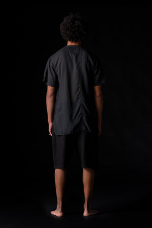 Easy Short Washed Linen Black