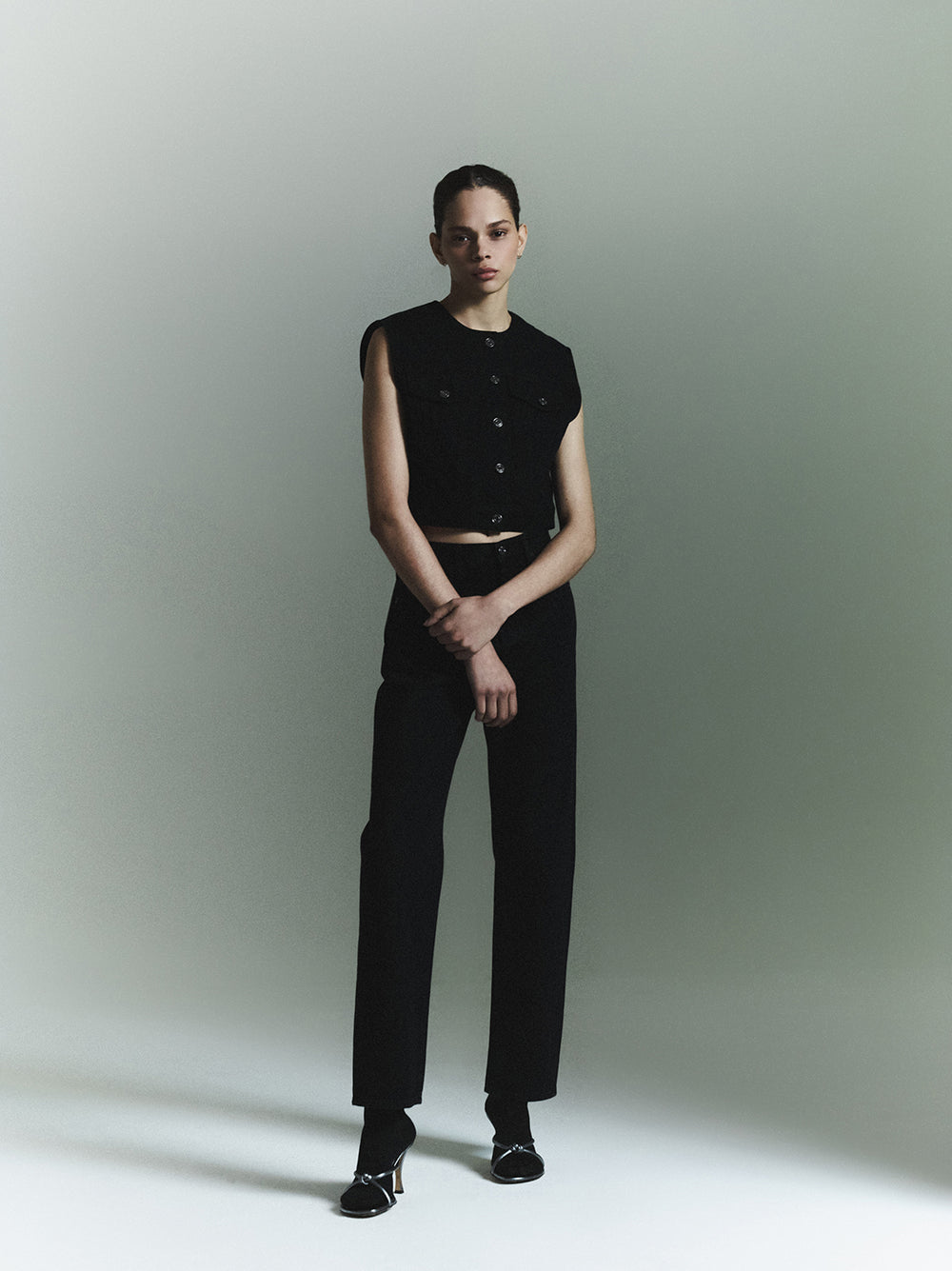 90's Pinch Waist Crushed