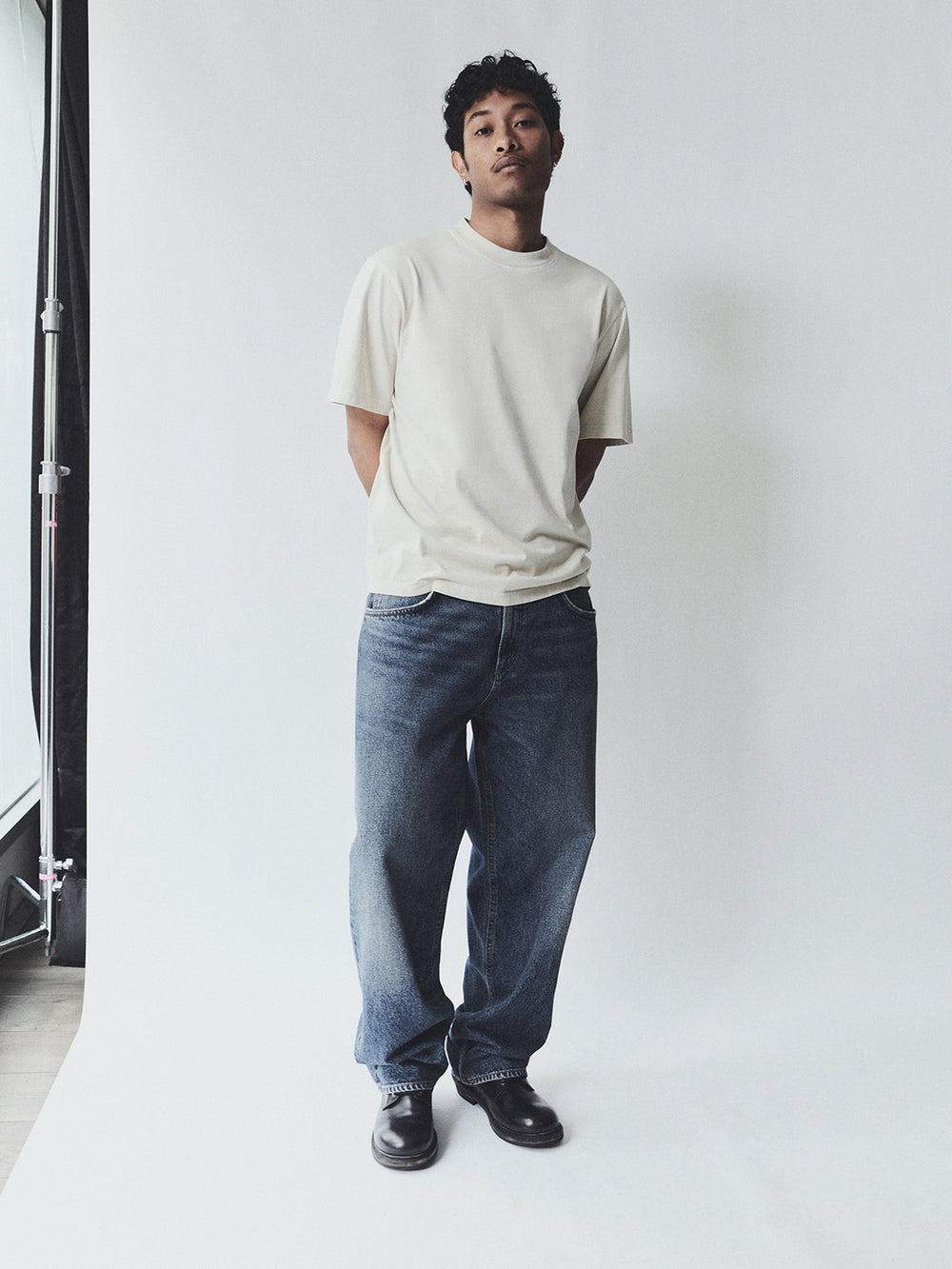 Asha Mock Neck Tee Brown Rice