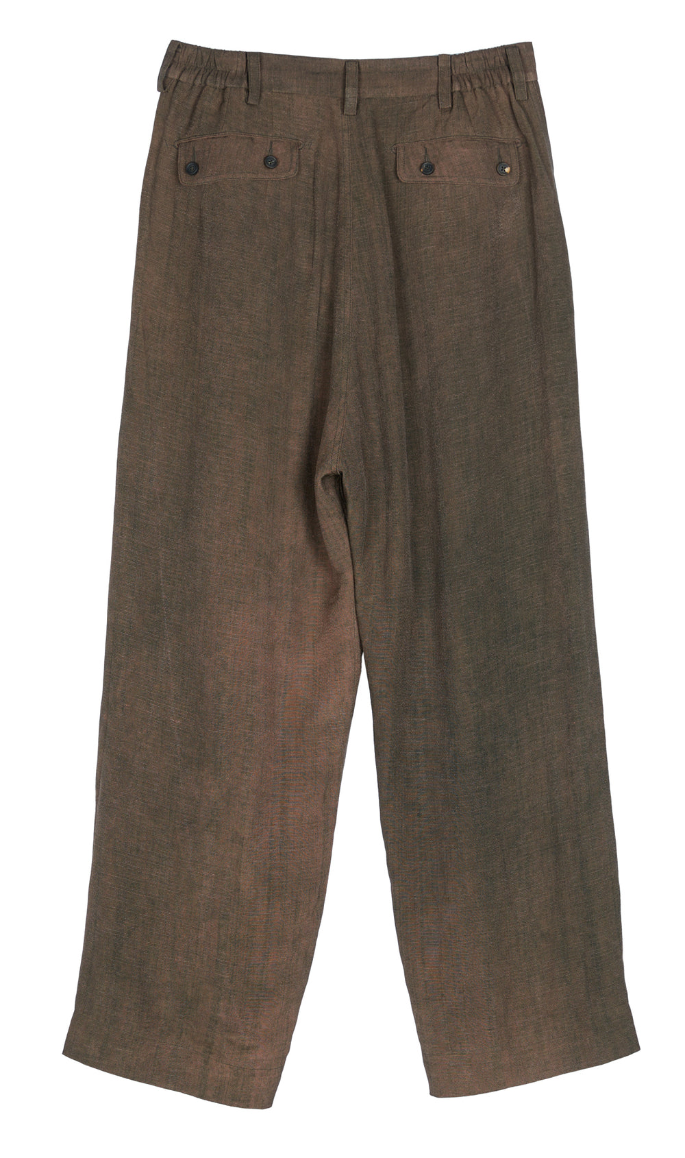 Front Pleats Trousers Faded Olive