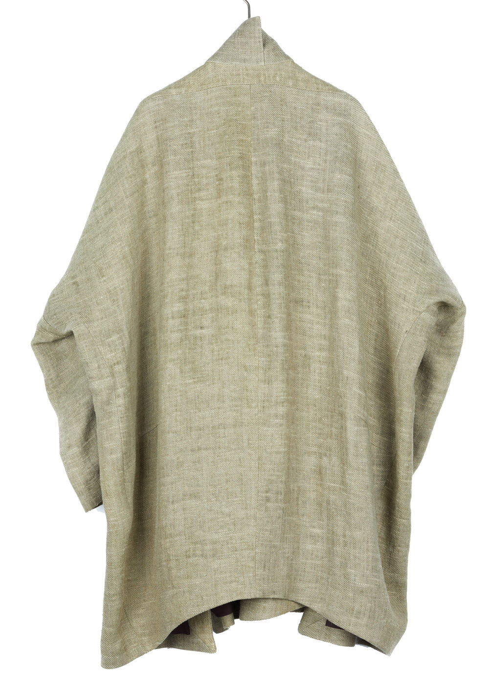 Womens Coat Linen Faded Olive