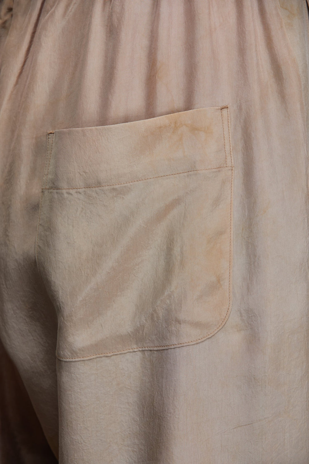 Straight Leg Drawstring Trousers Faded Copper Rose