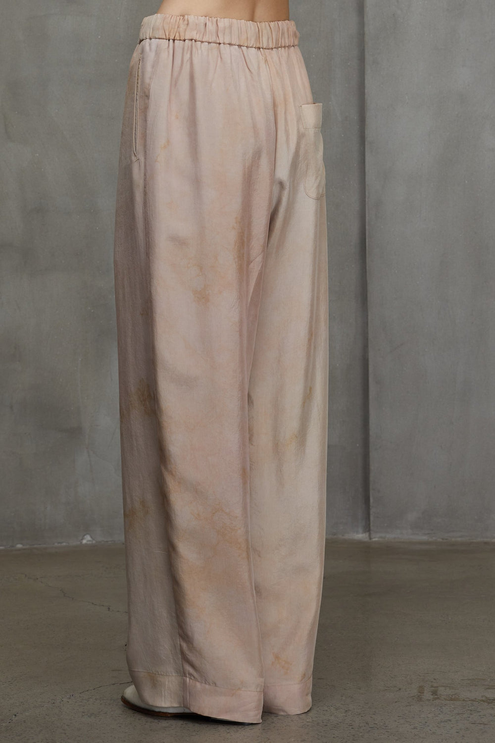 Straight Leg Drawstring Trousers Faded Copper Rose