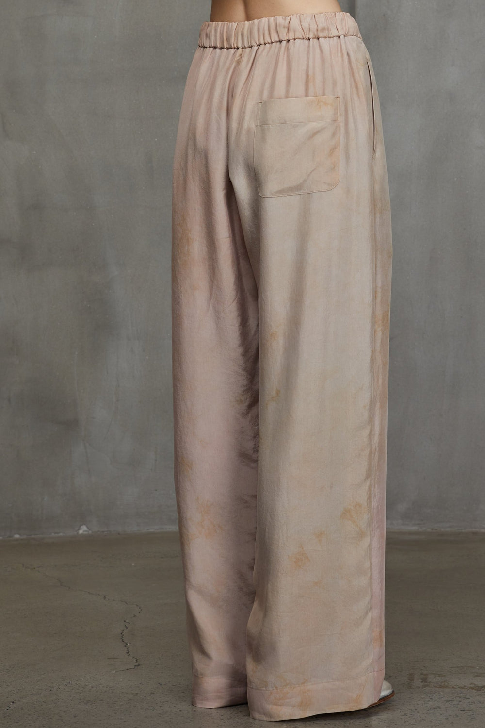 Straight Leg Drawstring Trousers Faded Copper Rose
