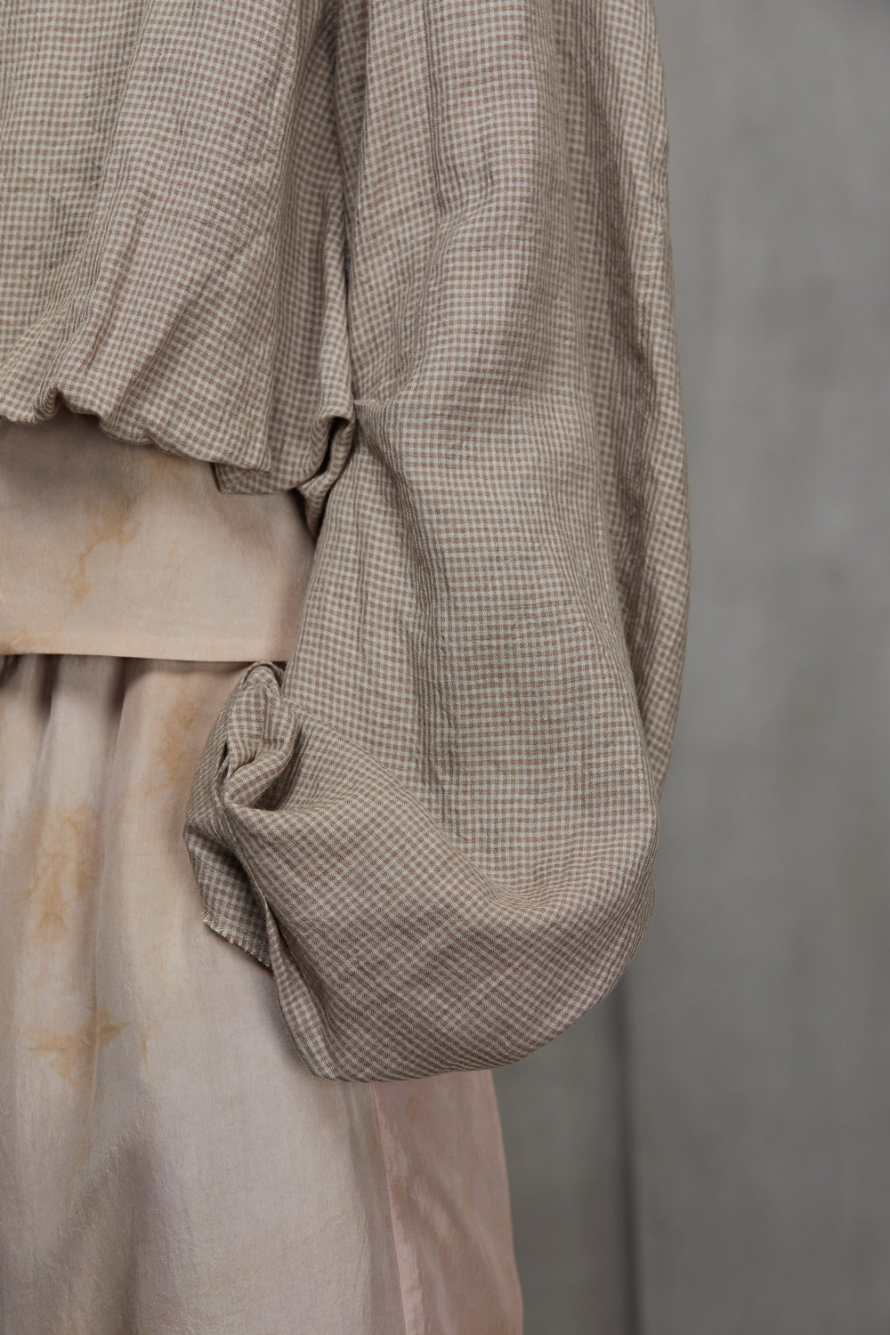 Shirred Back Cropped Jacket Faded Terracotta