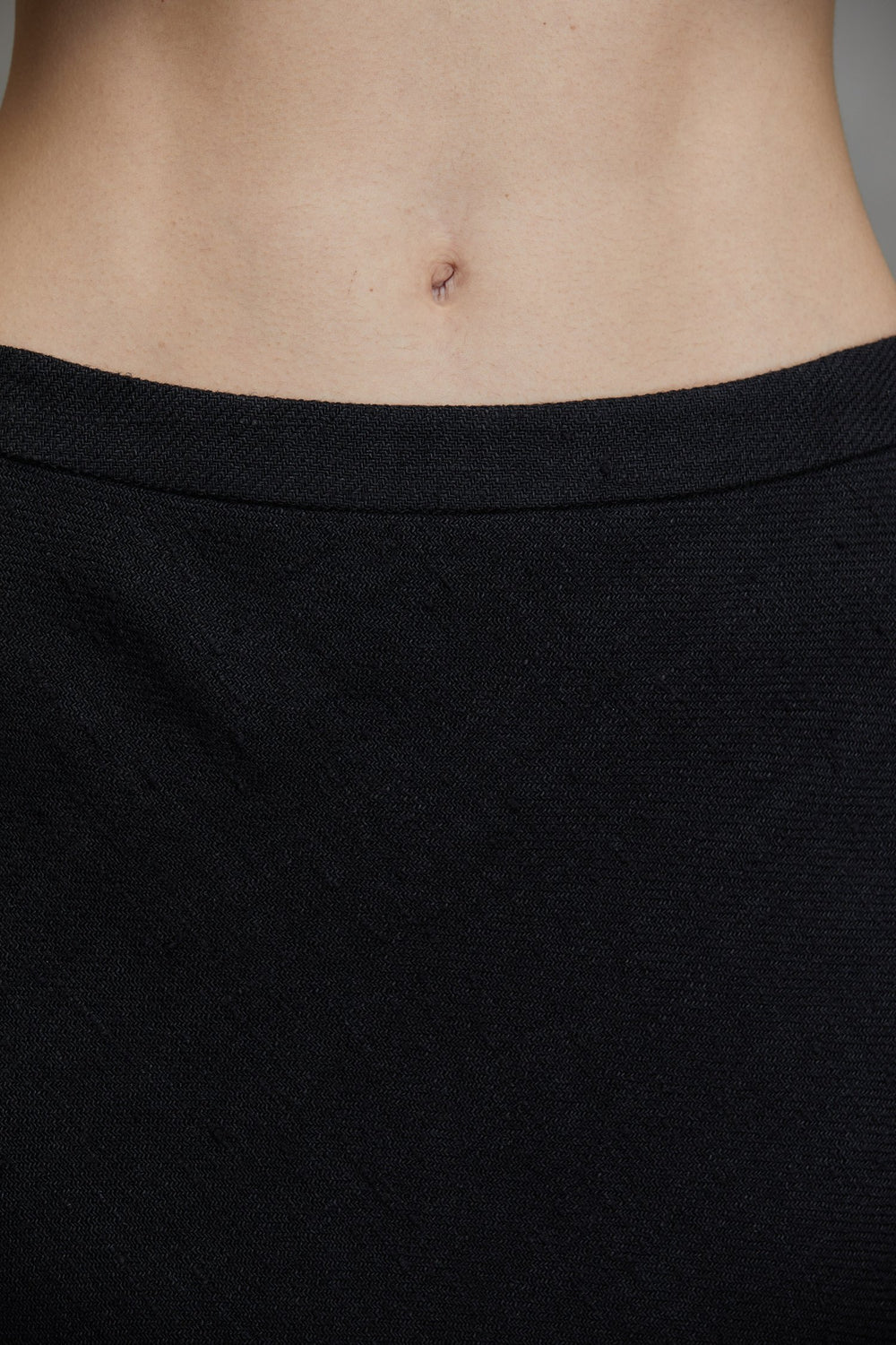 Bias Cut Long Skirt Black