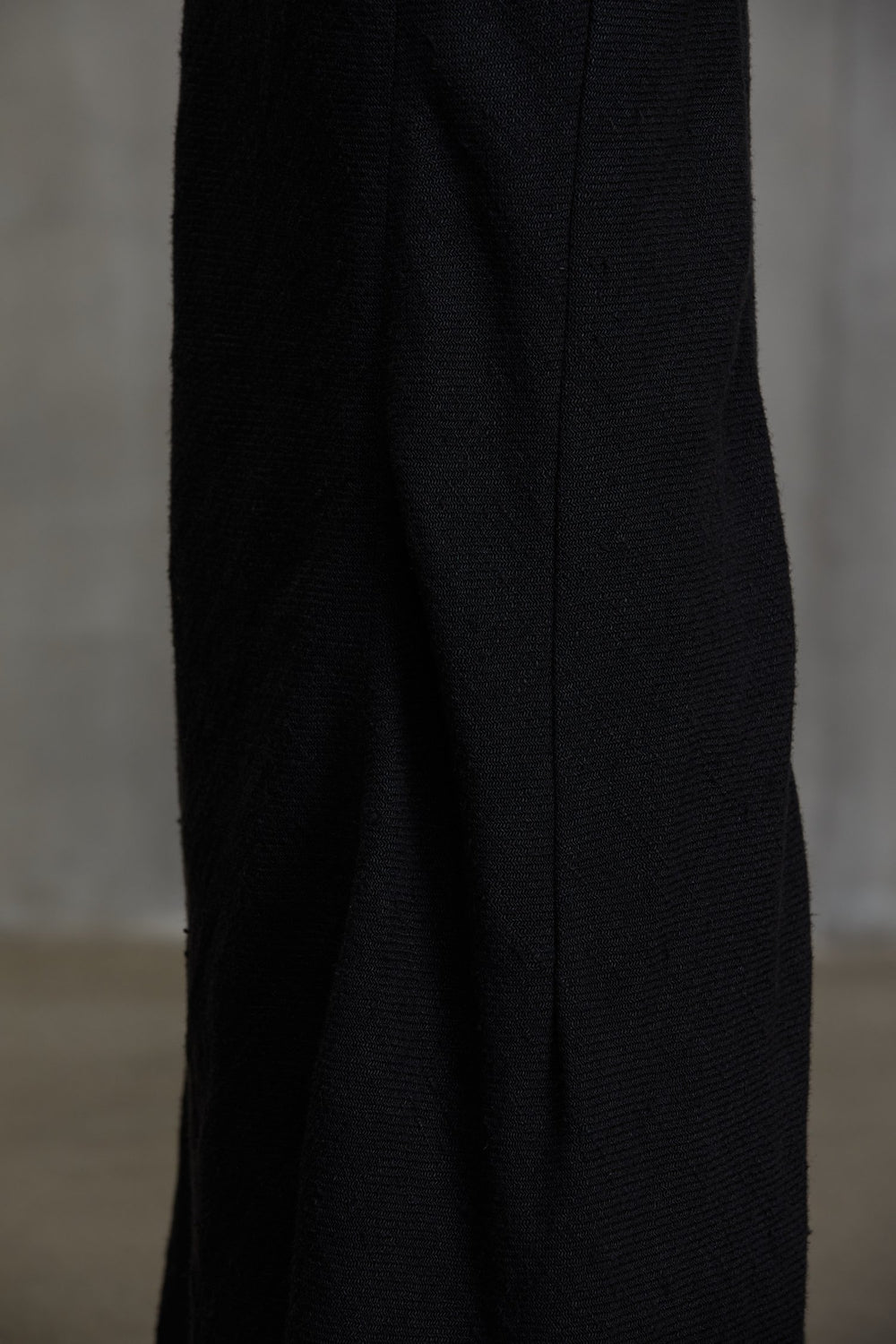Bias Cut Long Skirt Black