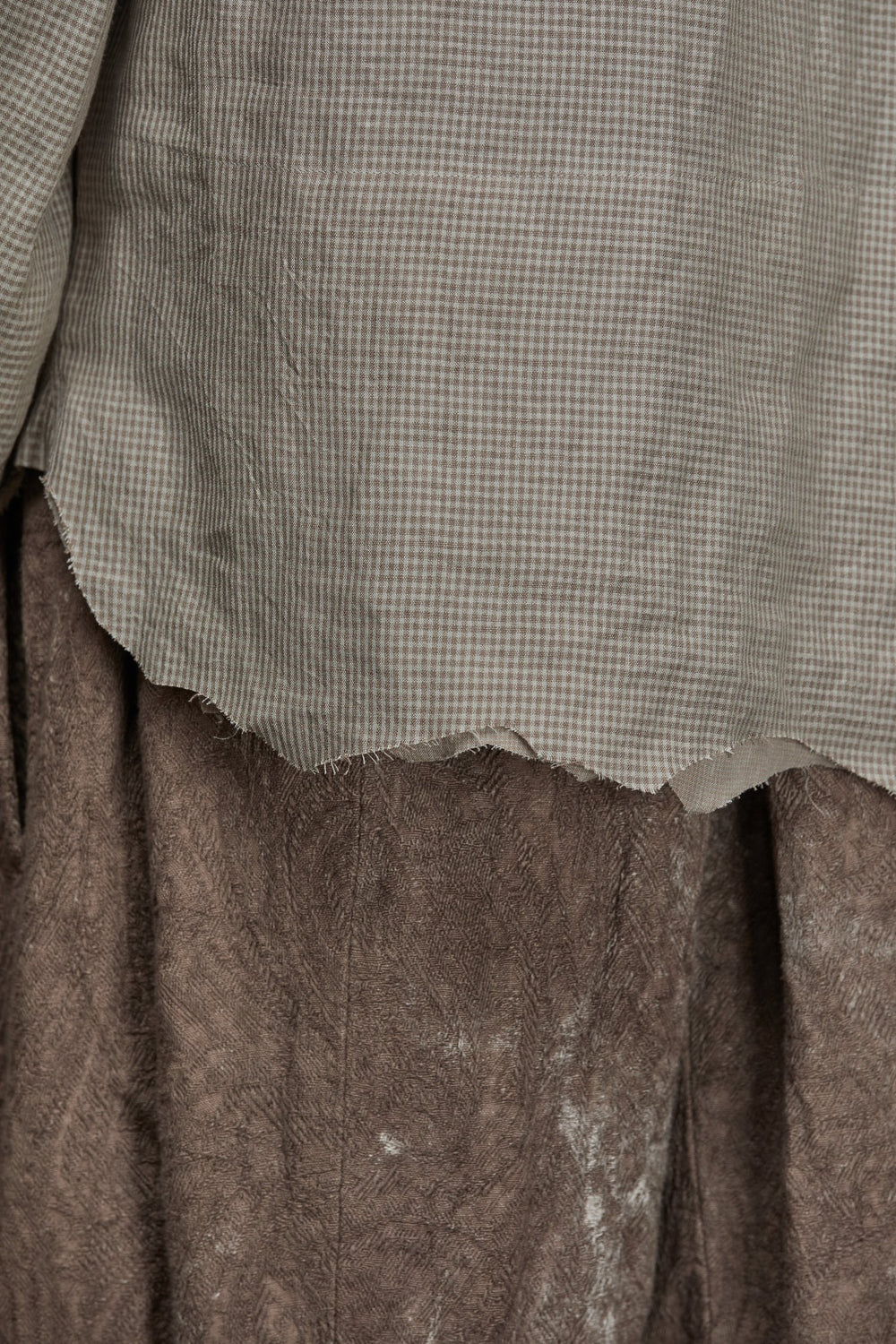 Distressed Slim Shirt Faded Terracotta