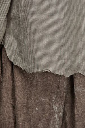 Distressed Slim Shirt Faded Terracotta