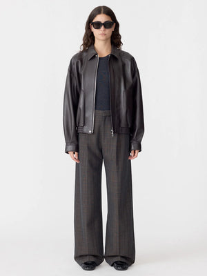 Western Leather Jacket Carob