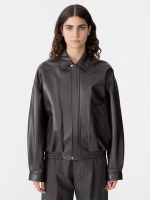 Western Leather Jacket Carob