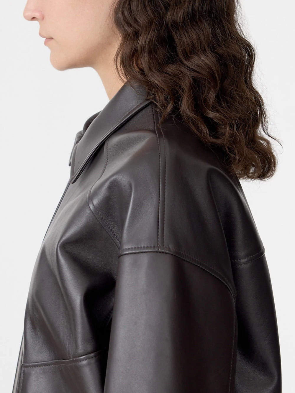 Western Leather Jacket Carob
