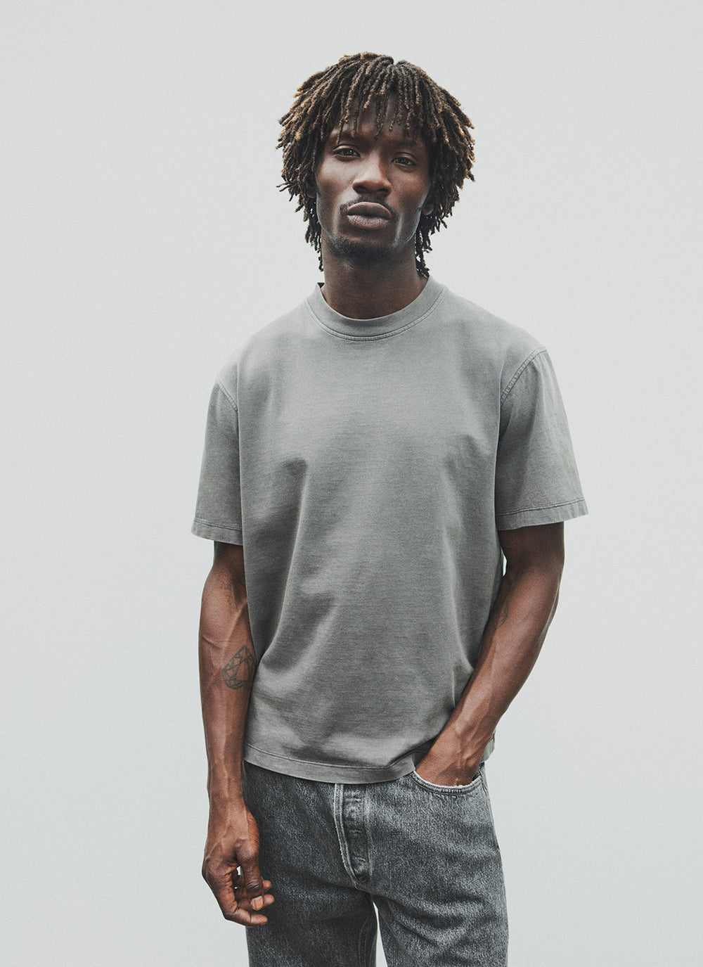 Asha Mock Neck Tee Fracture