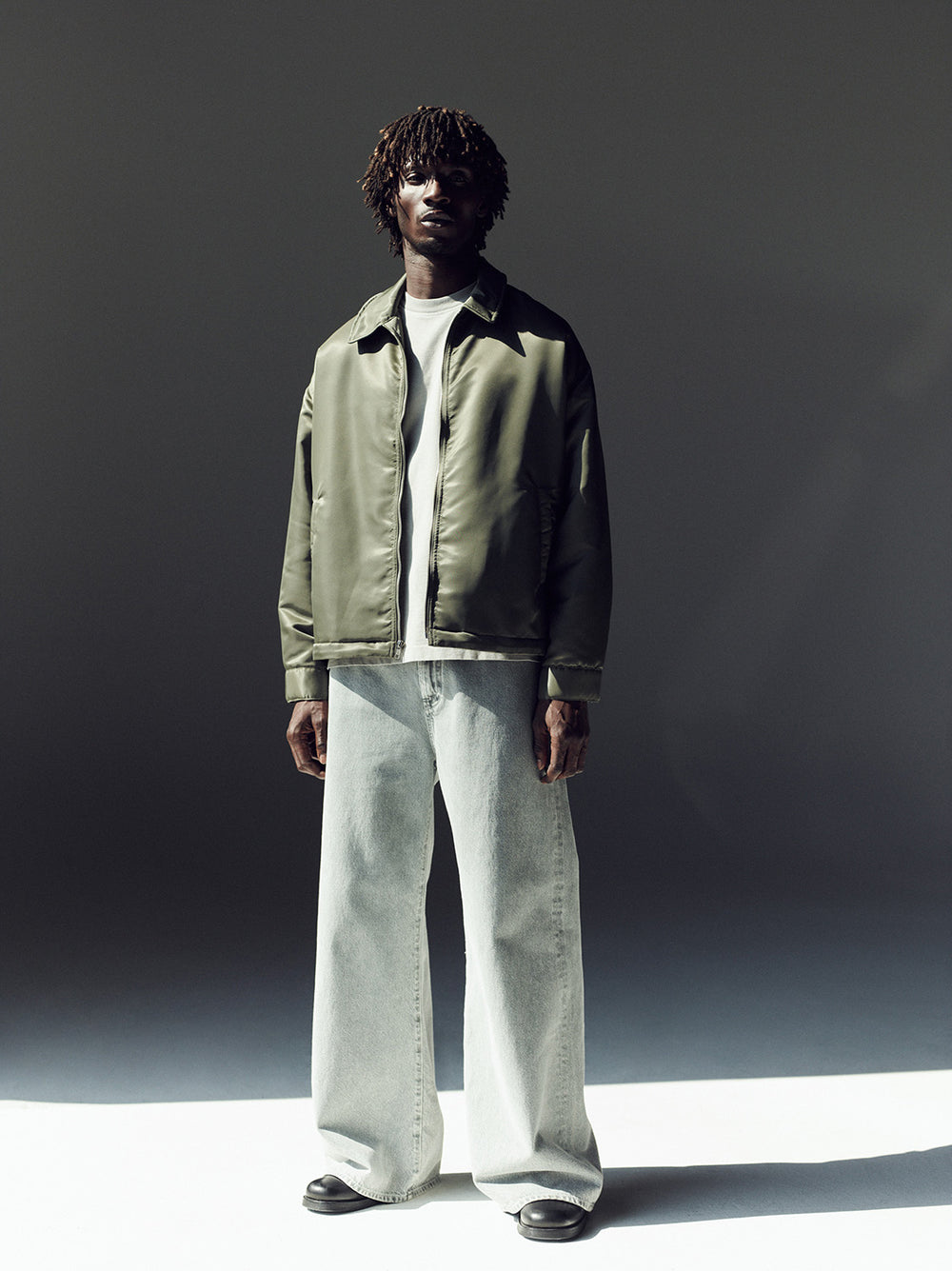 Asha Mock Neck Tee White