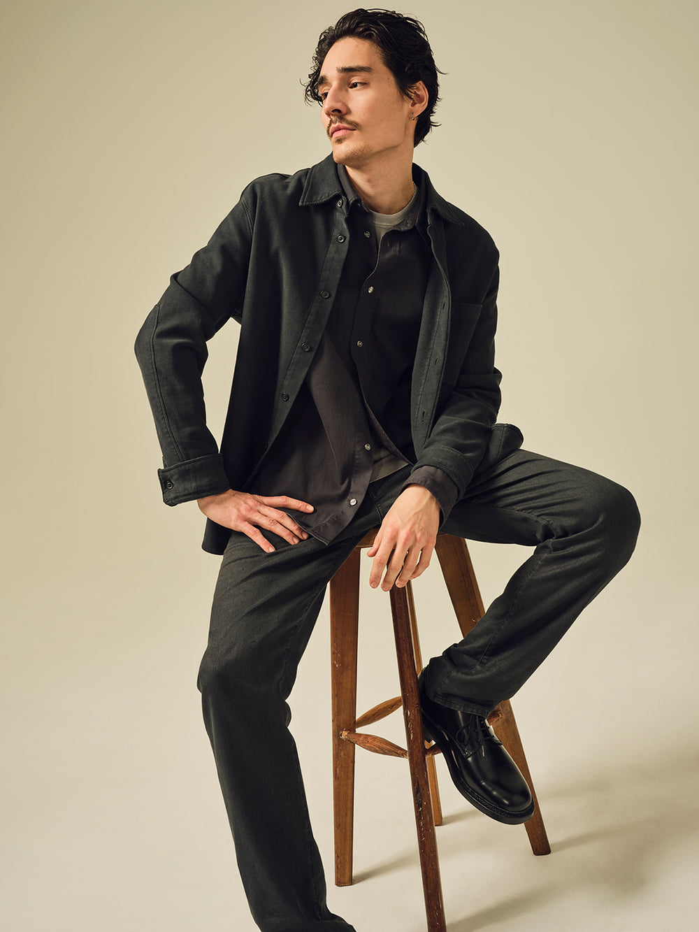 Gage Classic Straight in Washed Black