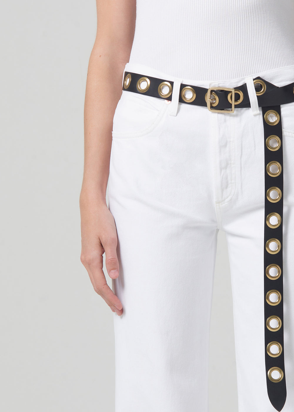 Annina Trouser Jean 33" in Seashell