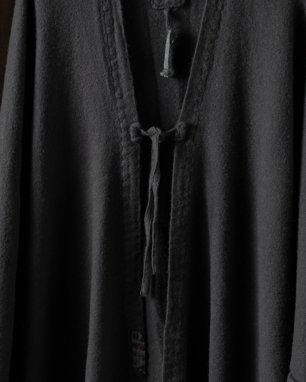 1820 Long Pucco Wrap VT Cashmere Old Black