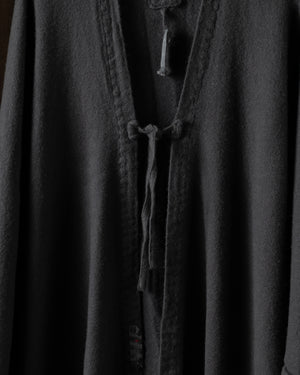 1820 Long Pucco Wrap VT Cashmere Old Black
