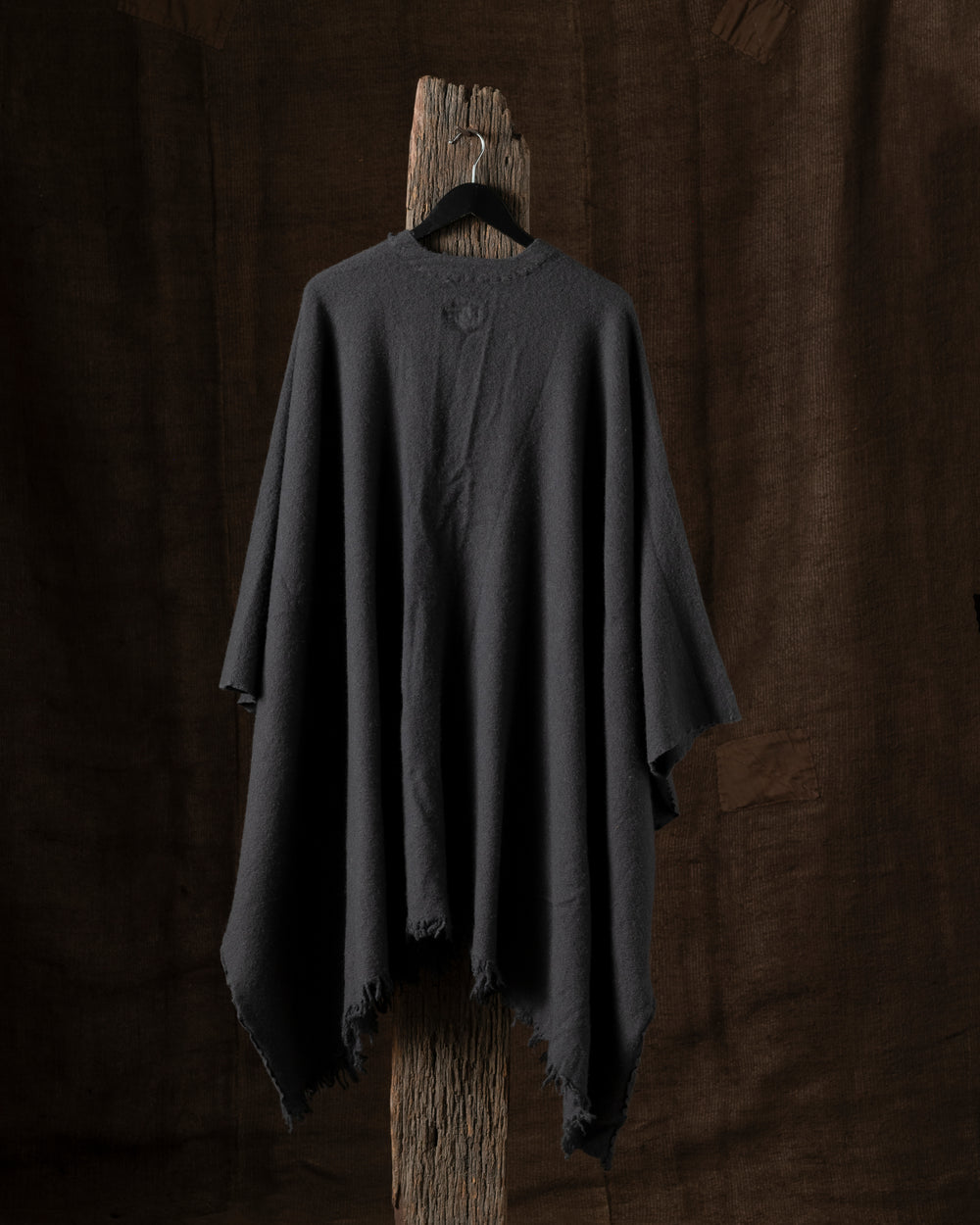1820 Long Pucco Wrap VT Cashmere Old Black