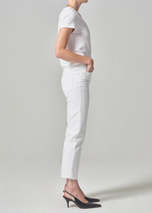 Daphne Crop High Rise Stovepipe 26.5" in Lucent