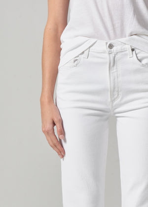 Daphne Crop High Rise Stovepipe 26.5" in Lucent