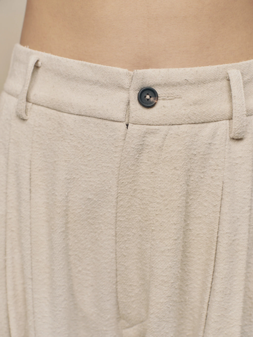 Wide Leg Trousers with Pull Tabs