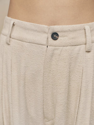 Wide Leg Trousers with Pull Tabs