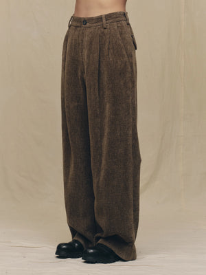 Chenille Cloth Straight Leg Trousers