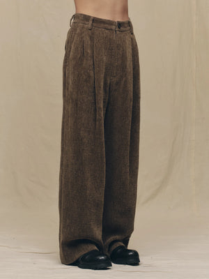 Chenille Cloth Straight Leg Trousers