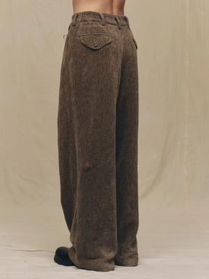 Chenille Cloth Straight Leg Trousers