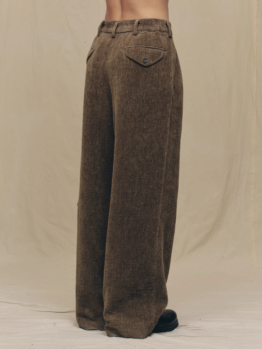 Chenille Cloth Straight Leg Trousers
