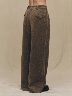 Chenille Cloth Straight Leg Trousers