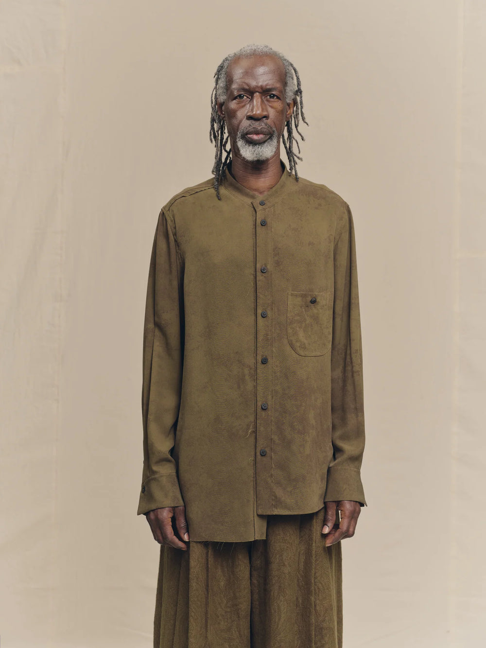 Mandarin Collar Shirt