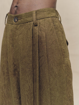 Jacquard Cropped Trousers